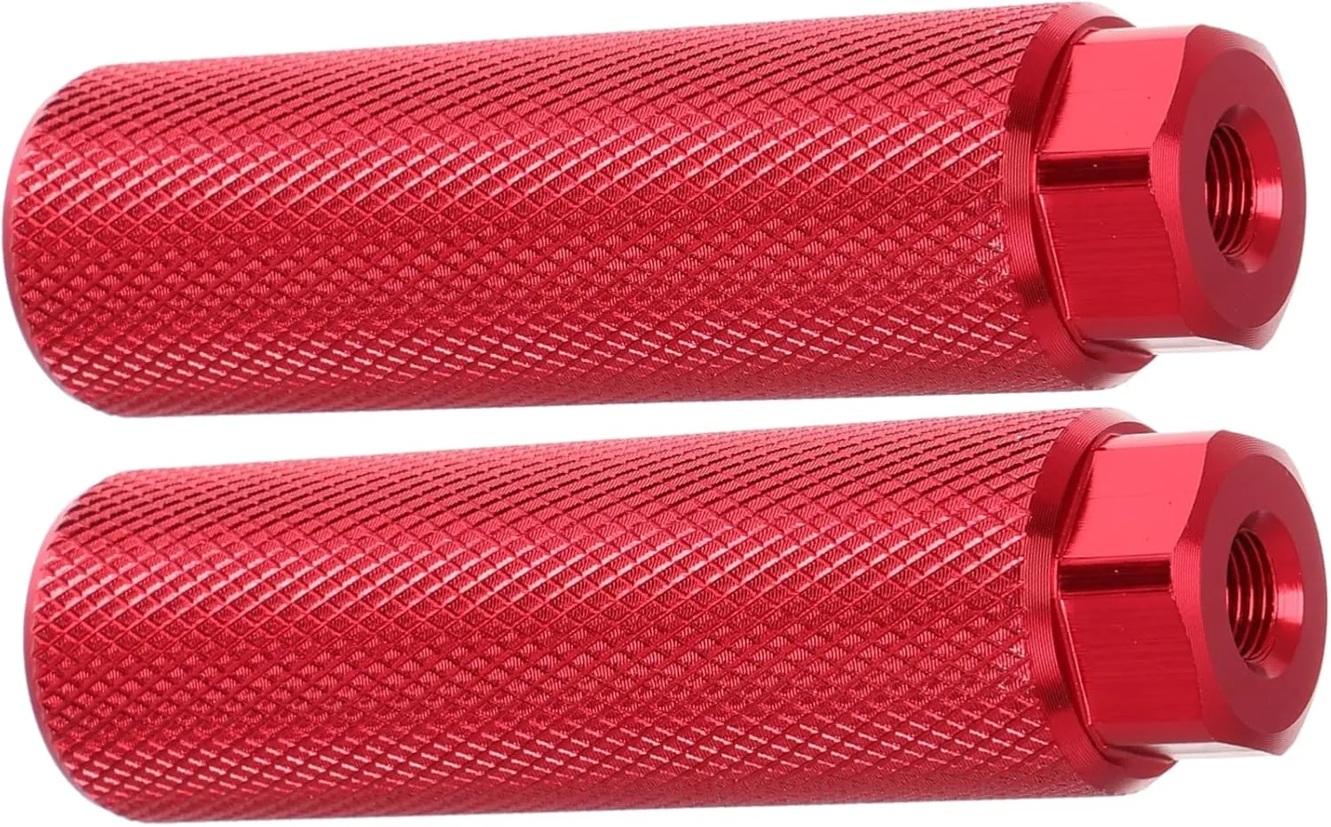 KESYOO Aluminum Alloy Bicycle Foot Pegs Universal Bike Pegs for Mountain Road Bikes Red Grip-Enhanced Design