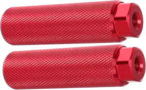 KESYOO Aluminum Alloy Bicycle Foot Pegs Universal Bike Pegs for Mountain Road Bikes Red Grip-Enhanced Design