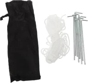 KESYOO Enhanced Stability Camping Peg Kit 7-Piece Metal Tent Stakes Ground Anchors Versatile for Tents Tarps Hammocks Easy to Carry