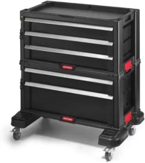Keter 237007 – Tool Trolley, 5 Drawers (2 3)