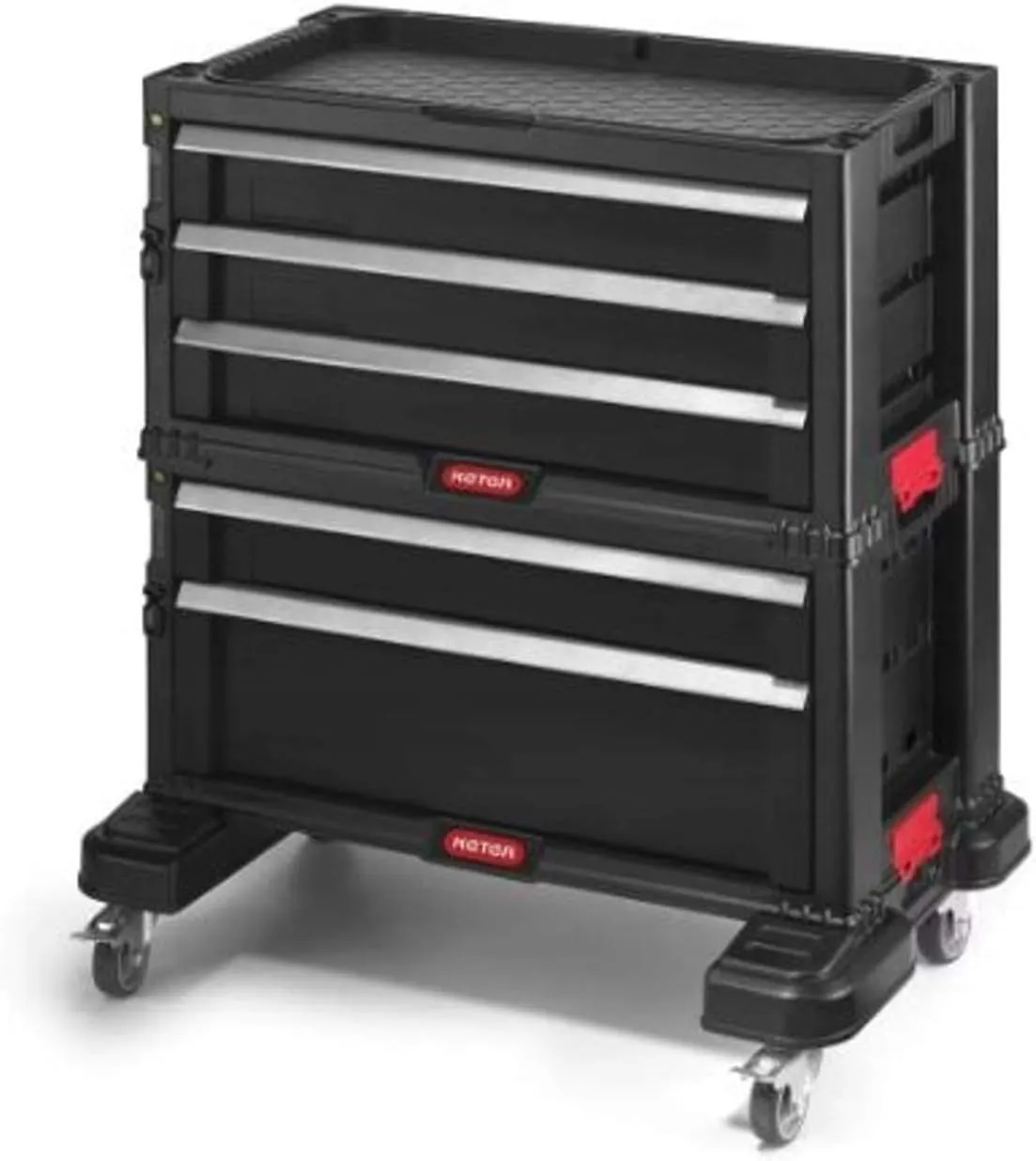 Keter 237007 – Tool Trolley, 5 Drawers (2 3)