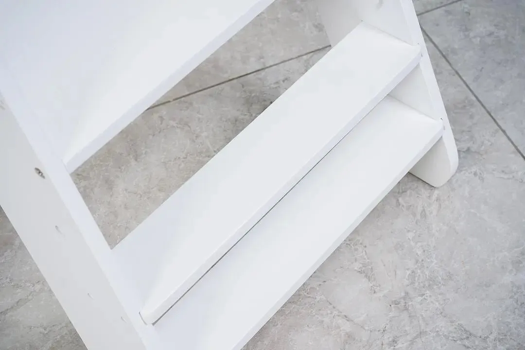 Ketu Foldable Toddler Step Stool in White