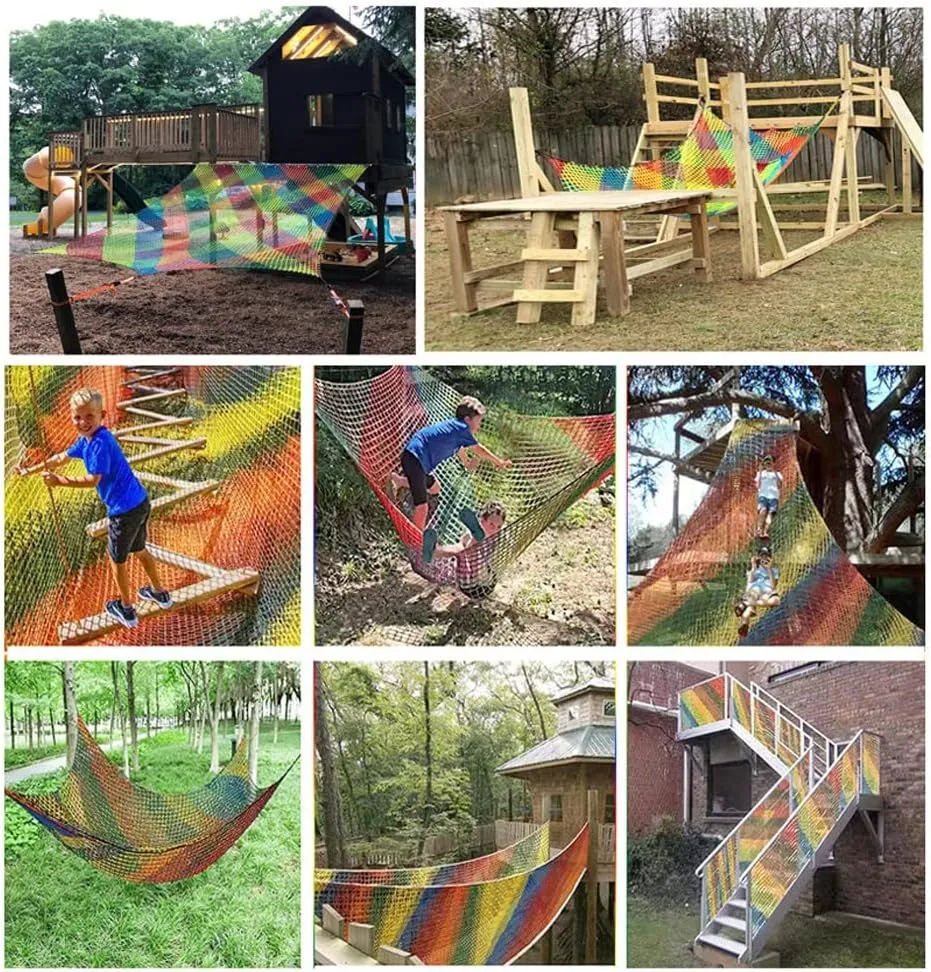 Kids Playground net Polyester Double Layers Playground Net Kids Net for Climbing Kids Outdoor Treehouse net Football net