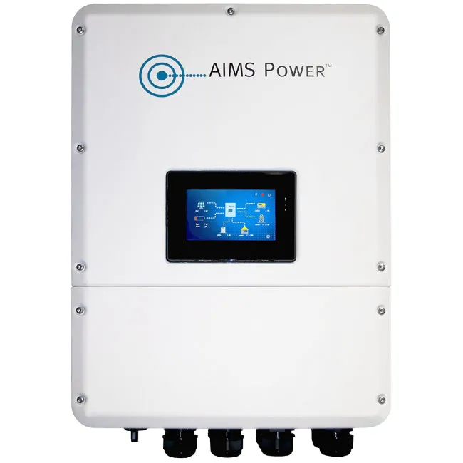 KIT Hybrid Inverter Charger, AGM Battery Bank & Solar Panels 4.6 kW Inverter Output | 200 Amp Stored Battery Power | 4620 Watt Solar Panels