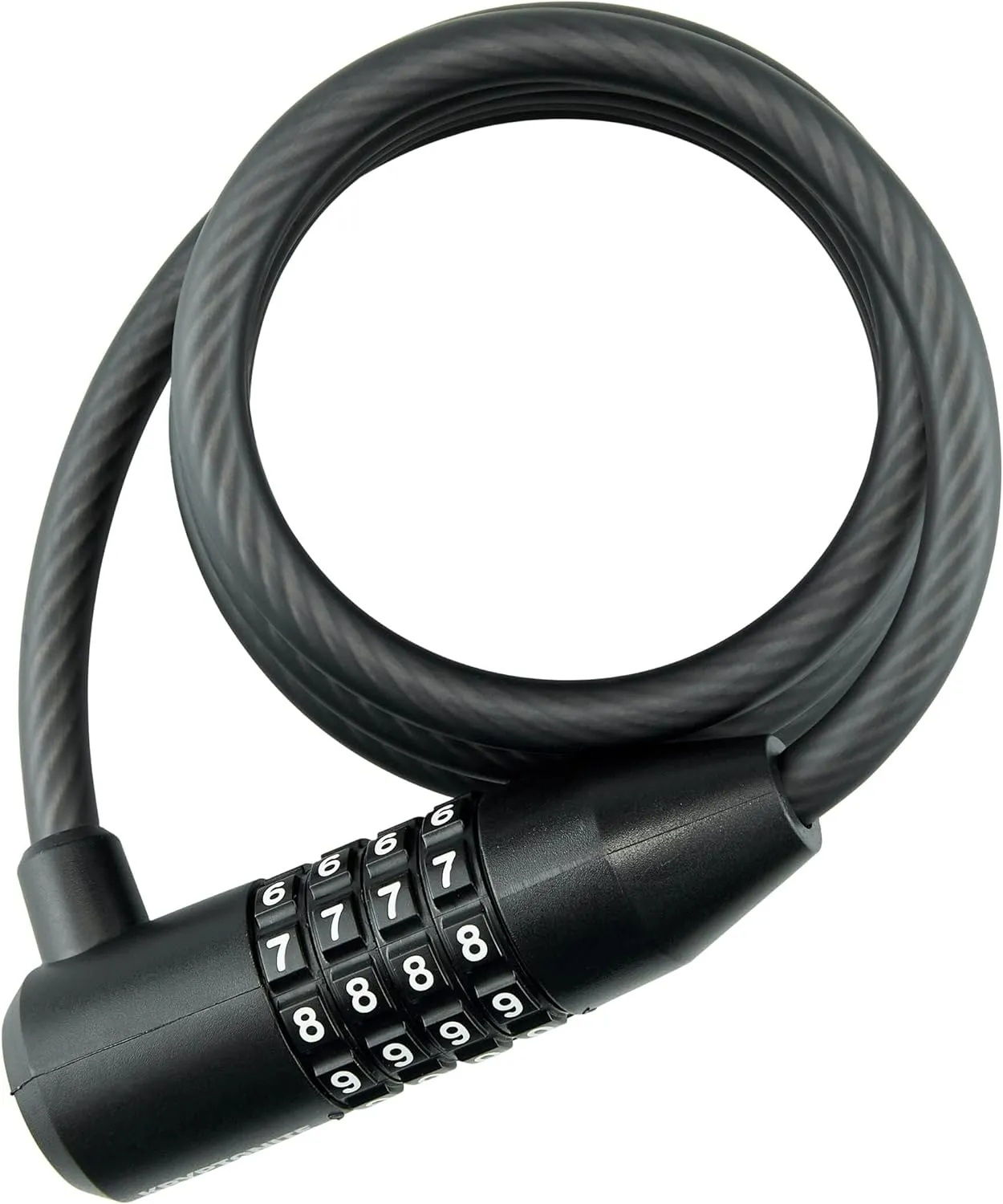 Kryptonite KryptoFlex Bike Lock Cable, 5FT Long 8mm Thick Braided Steel Cable Anti-Theft Security Lock for Outdoor Equipment, Combination/Key Bike Lock