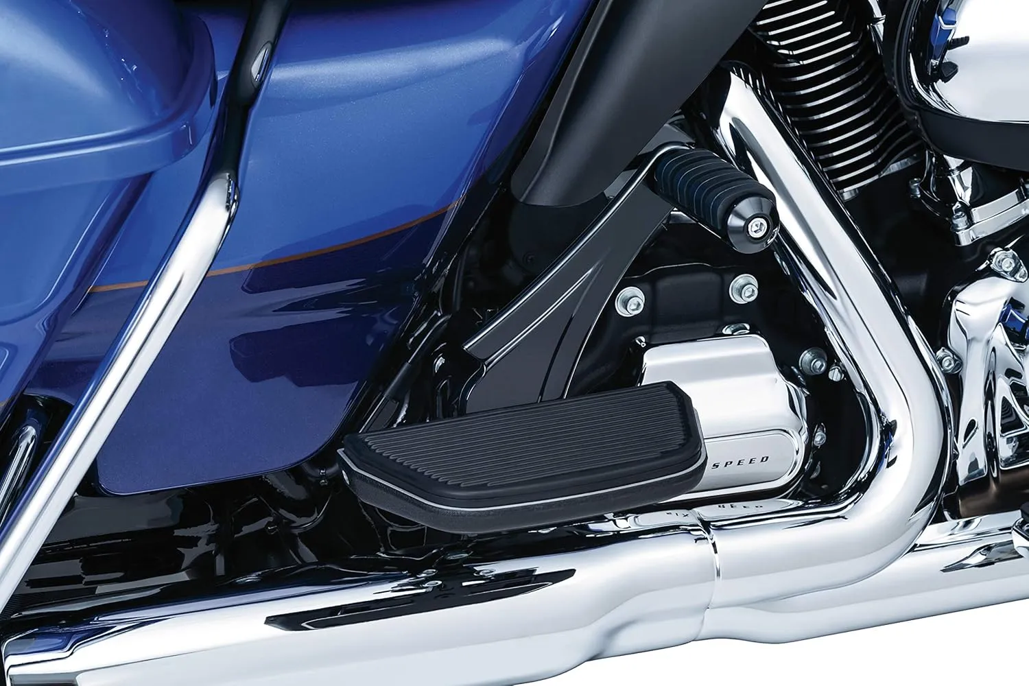 Kuryakyn 7059 Motorcycle Footpegs: Adjustable Passenger Pegs for 2010-19 Harley-Davidson Motorcycles with Fixed Mounts, Gloss Black, 1 Pair