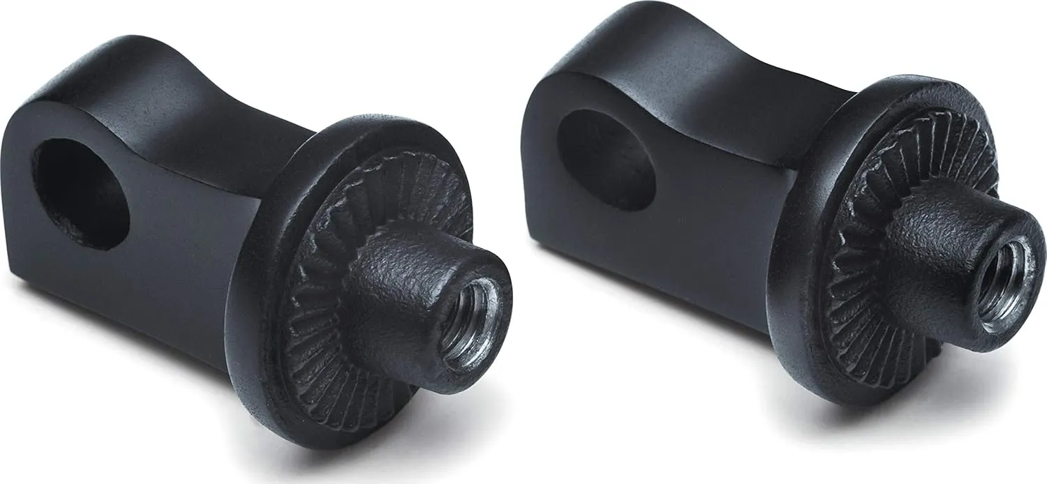 Kuryakyn Splined Peg Adapters for XL, Satin Black