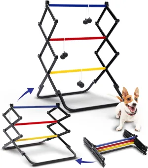 Ladder Toss Games, Ladder Ball Set - Instant Setup, Folding System | Outdoor Games for Backyard Lawn Yard Beach Park & Tailgate, Black (EOL207402022), Set of 2