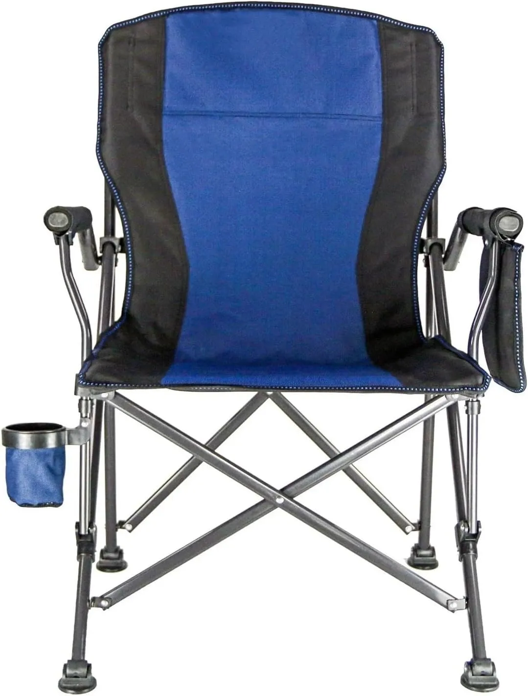 Large Folding Chairs Outdoor Portable Beach Stool Camping Chair Outdoor Furniture Beach Chair Solid Iron Recliner Stool Foldable (Size : Blue)