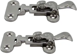 Latch Lock Marine Boat Deck Lock Hasp Stainless Steel Lockable Hold Down Clamp Anti-Rattle Latch Fastener Boat Yacht Accessory