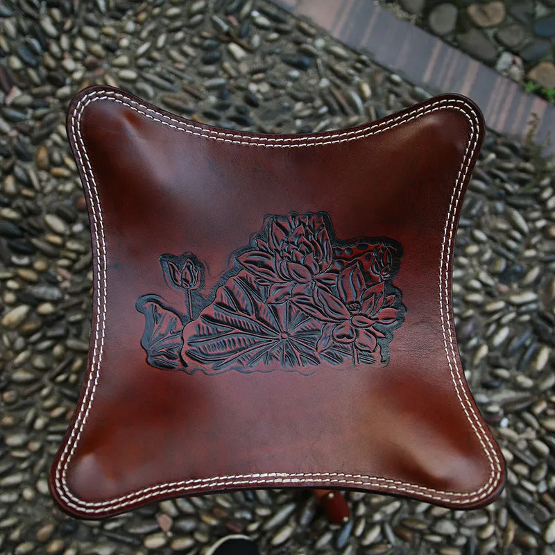 Leather Folding Stool MSI0627