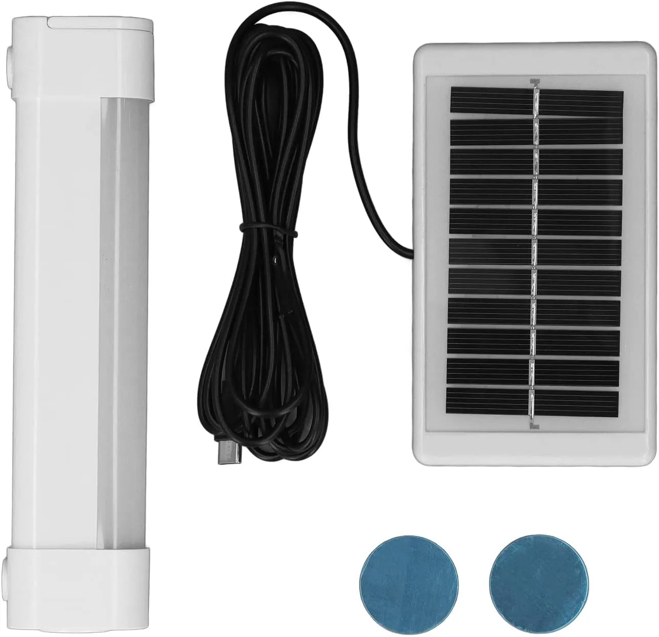 LED Camping Tube Light with Solar Panel Waterproof Solar USB Rechargeable Camping Emergency Lamp LED Solar Camping Tube Light for Outdoor