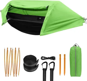 Lightweight Camping Hammock with Mosquito Net & Rainfly