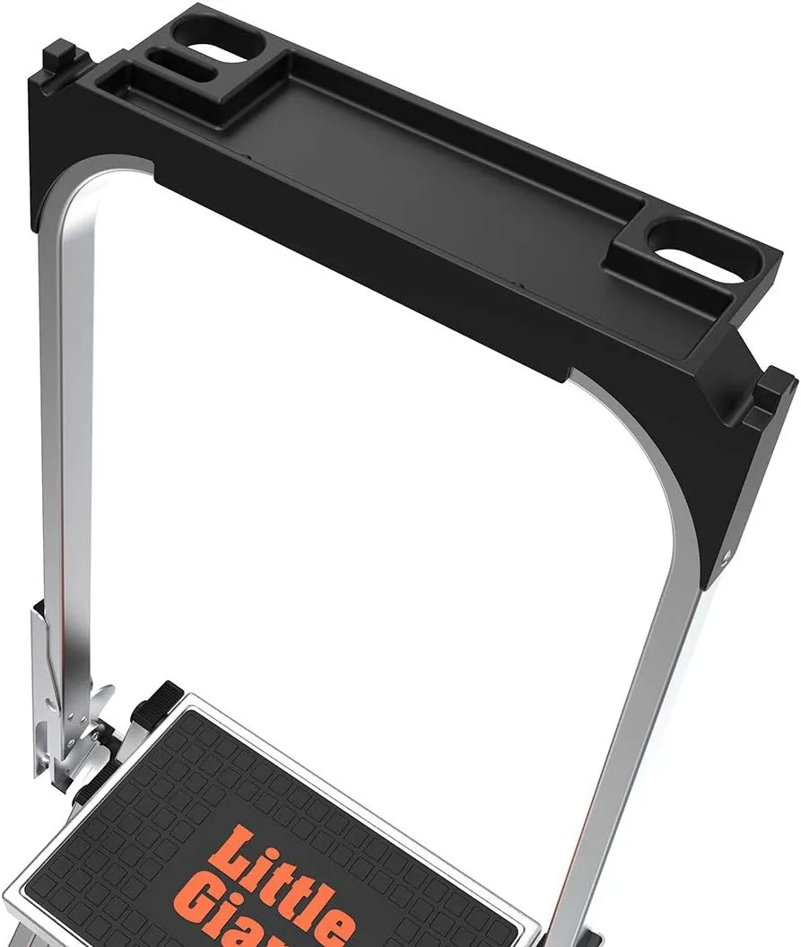 Little Giant Ladders, Safety Step, 3-Step, 3 Foot, Step Stool, Aluminum, Type 1A, 300 lbs Weight Rating, (10310BA)