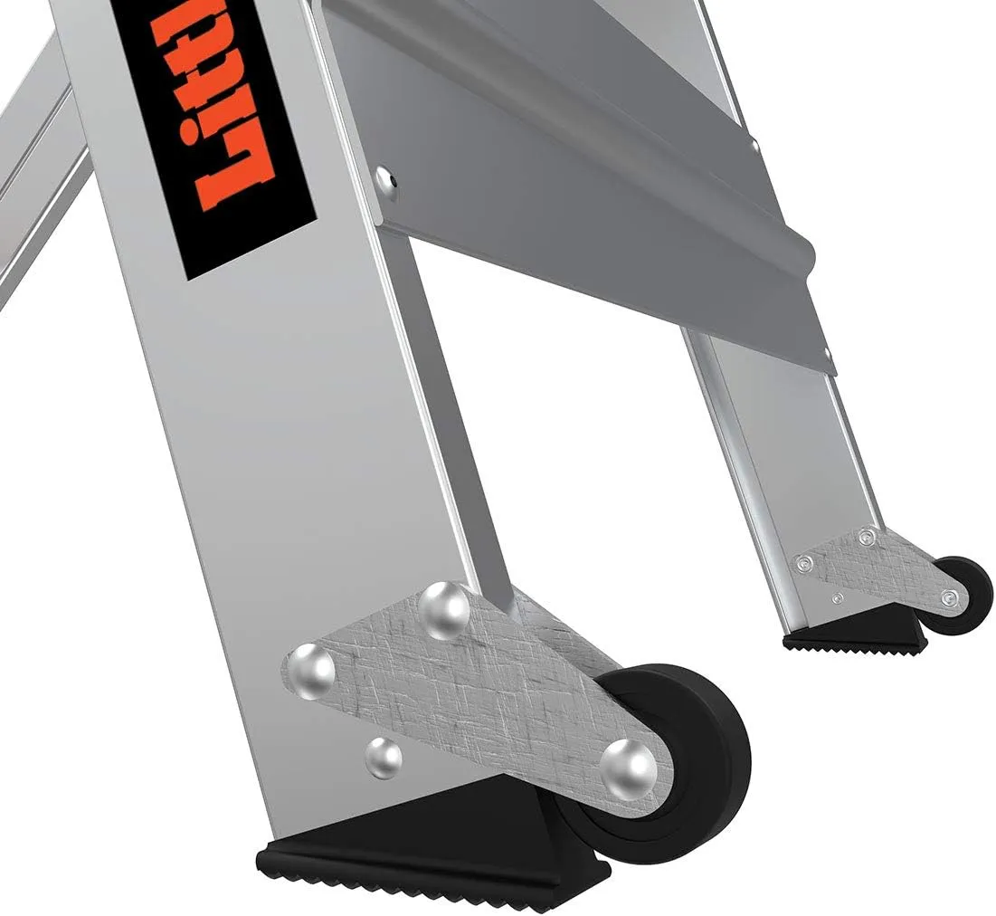 Little Giant Ladders, Safety Step, 3-Step, 3 Foot, Step Stool, Aluminum, Type 1A, 300 lbs Weight Rating, (10310BA)