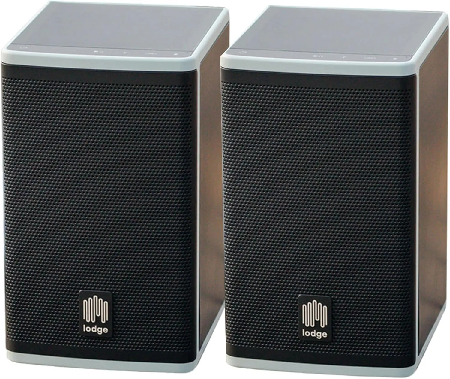 Lodge Solar Powered Bluetooth Speaker (2 Pack) for Home, Patio, Outdoors - Rugged, Portable Wireless Self Charging - Waterproof 30-Hour Battery Life - Link Up to 30 Speakers - Loud 50 Watt Amp