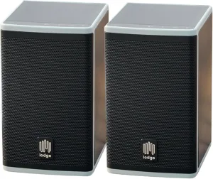 Lodge Solar Powered Bluetooth Speaker (2 Pack) for Home, Patio, Outdoors - Rugged, Portable Wireless Self Charging - Waterproof 30-Hour Battery Life - Link Up to 30 Speakers - Loud 50 Watt Amp