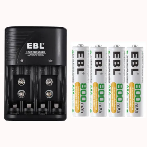 Lot AA AAA Rechargeable Batteries 2800mah 1100mAh 800mAh w/ AC Charger