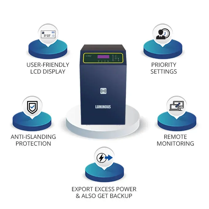 Luminous solar hybrid inverter tx 5 kva
