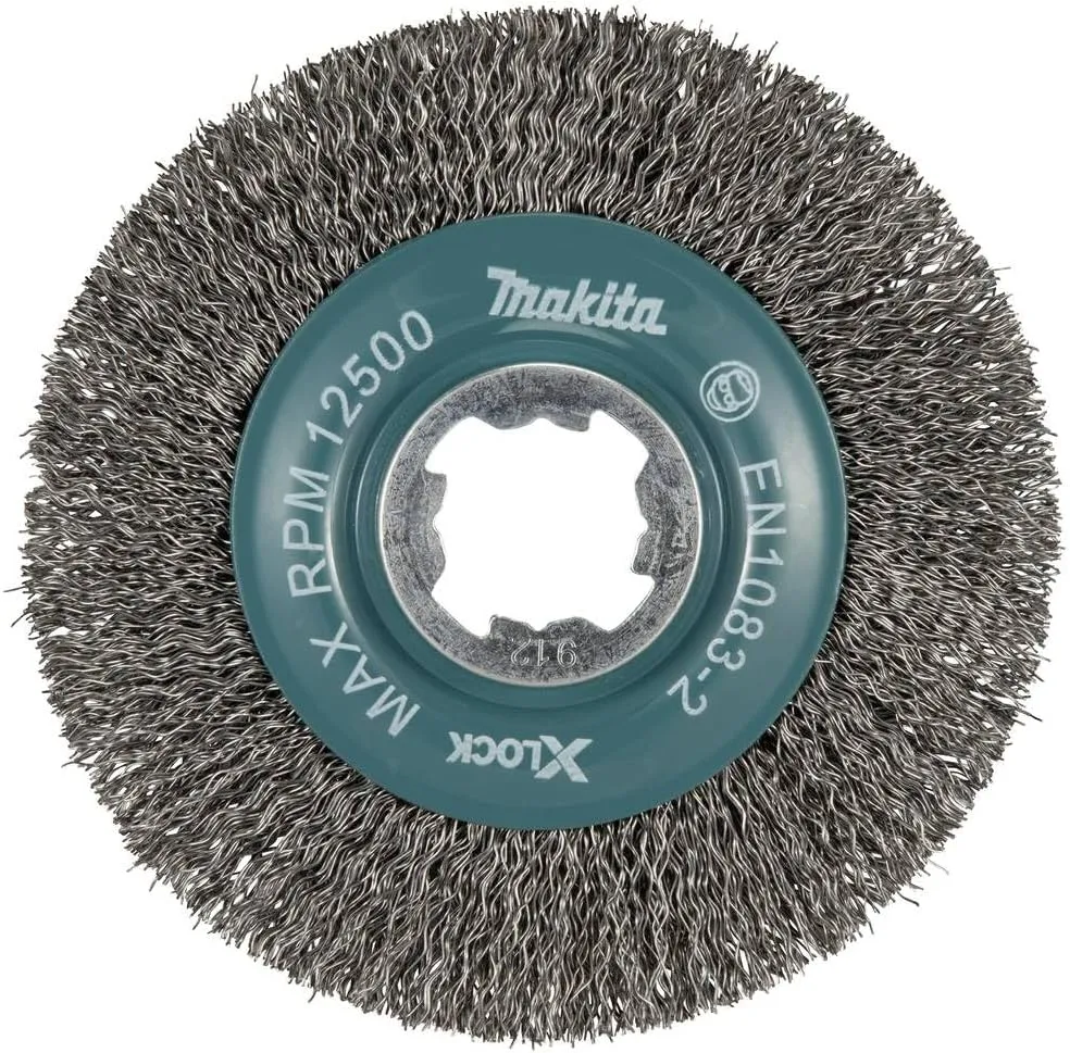 Makita D-72665 X-Lock 4-1/2" Carbon Steel Crimped Wire Wheel Brush