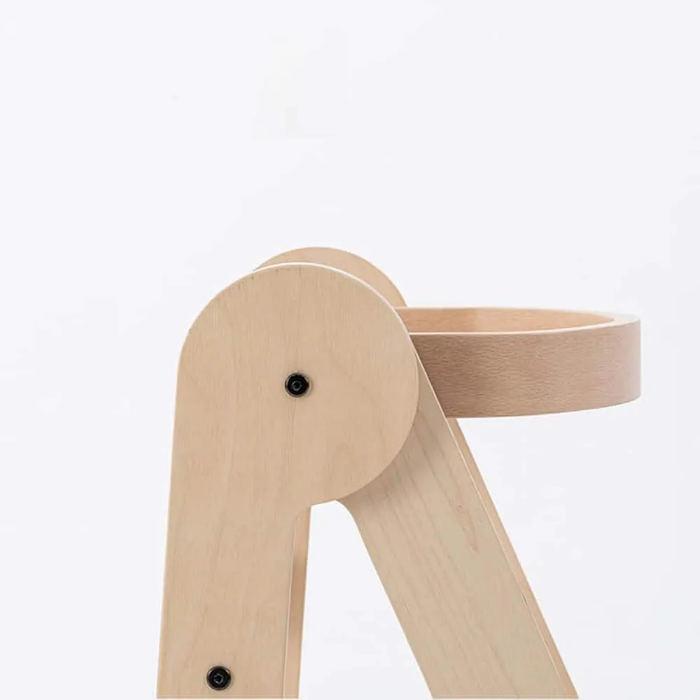 MamaToyz Folding Learning Tower Natural Beech Wood Montessori Child Safety Platform