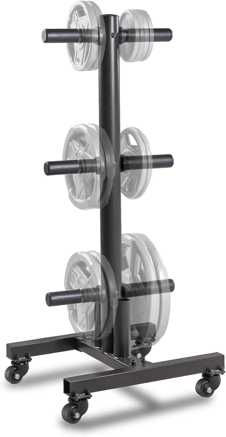 Marcy Olympic Weight Plate Tree for 2-Inch Plates Weight Storage Rack