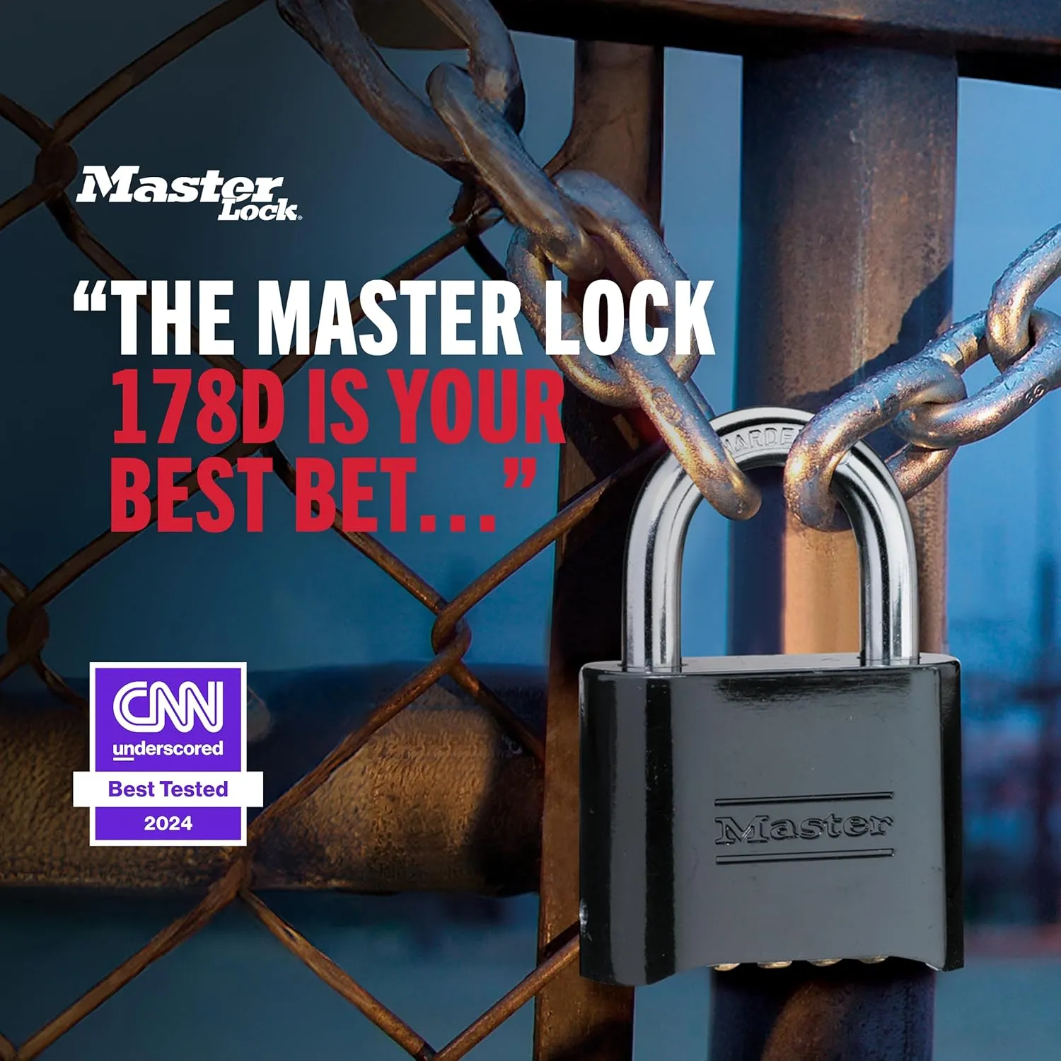 Master Lock 178D Set Your Own Combination Lock, 1 Pack, Black