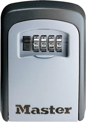Master Lock 5-Key Combination Safe, Black/Silver (5401D)