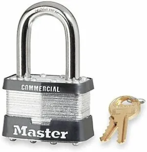 Master Lock 5DLF Outdoor Padlock with Key, 1 Pack, Silver