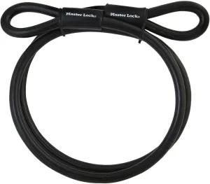 Master Lock 72DPF Steel Cable with Looped Ends, 15 ft. Long, 1 Pack, Black