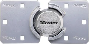 Master Lock Chrome Puck Lock, Heavy Duty Hidden Shackle Lock and Hasp, Solid Steel Lock for Trucks, Trailers, or Vans, M736XKAD