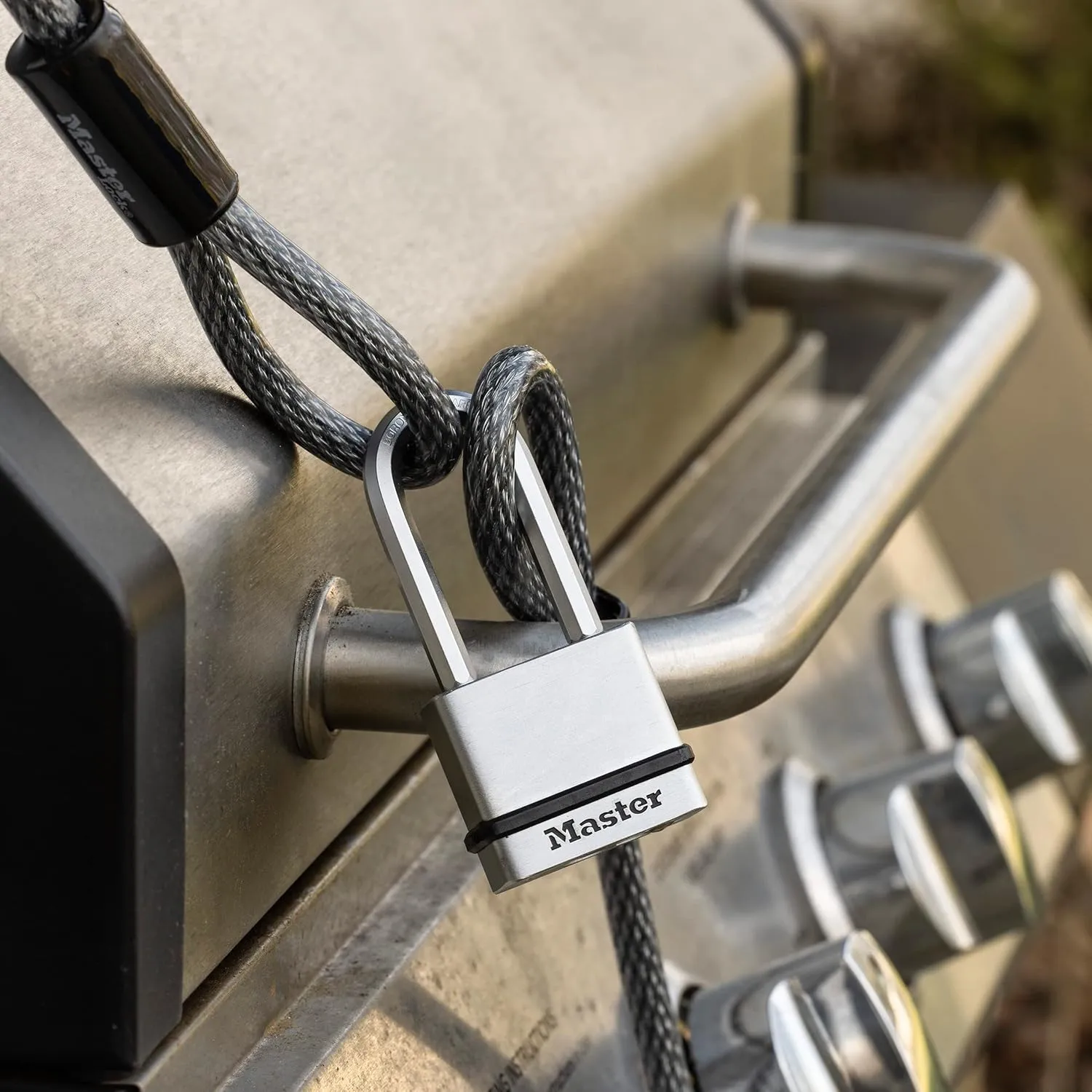 Master Lock M530XTLH Magnum Solid Steel Keyed Alike Padlocks, silver, 2 Count(Pack of 1)