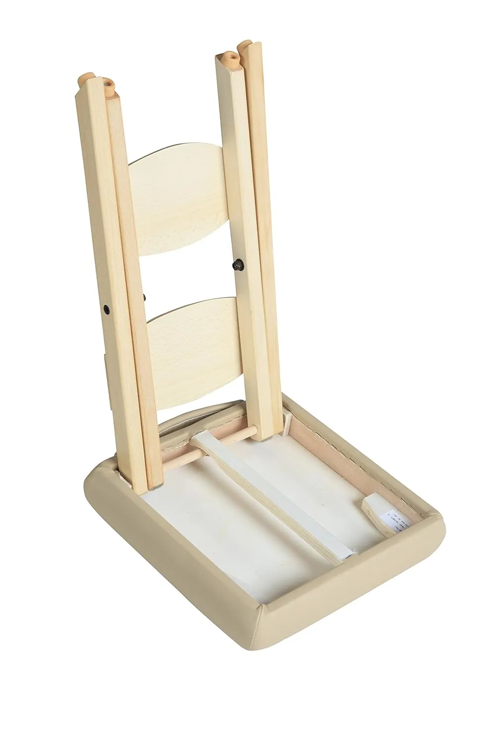 Master Massage Wooden Handy/Folding Massage Stool Cream
