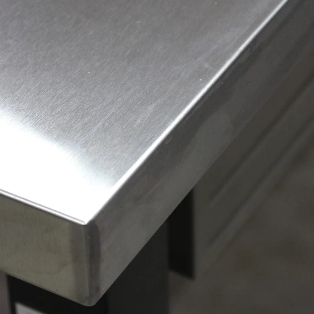 MAXIM HD 48 inch Stainless Top Workbench with Peg Board