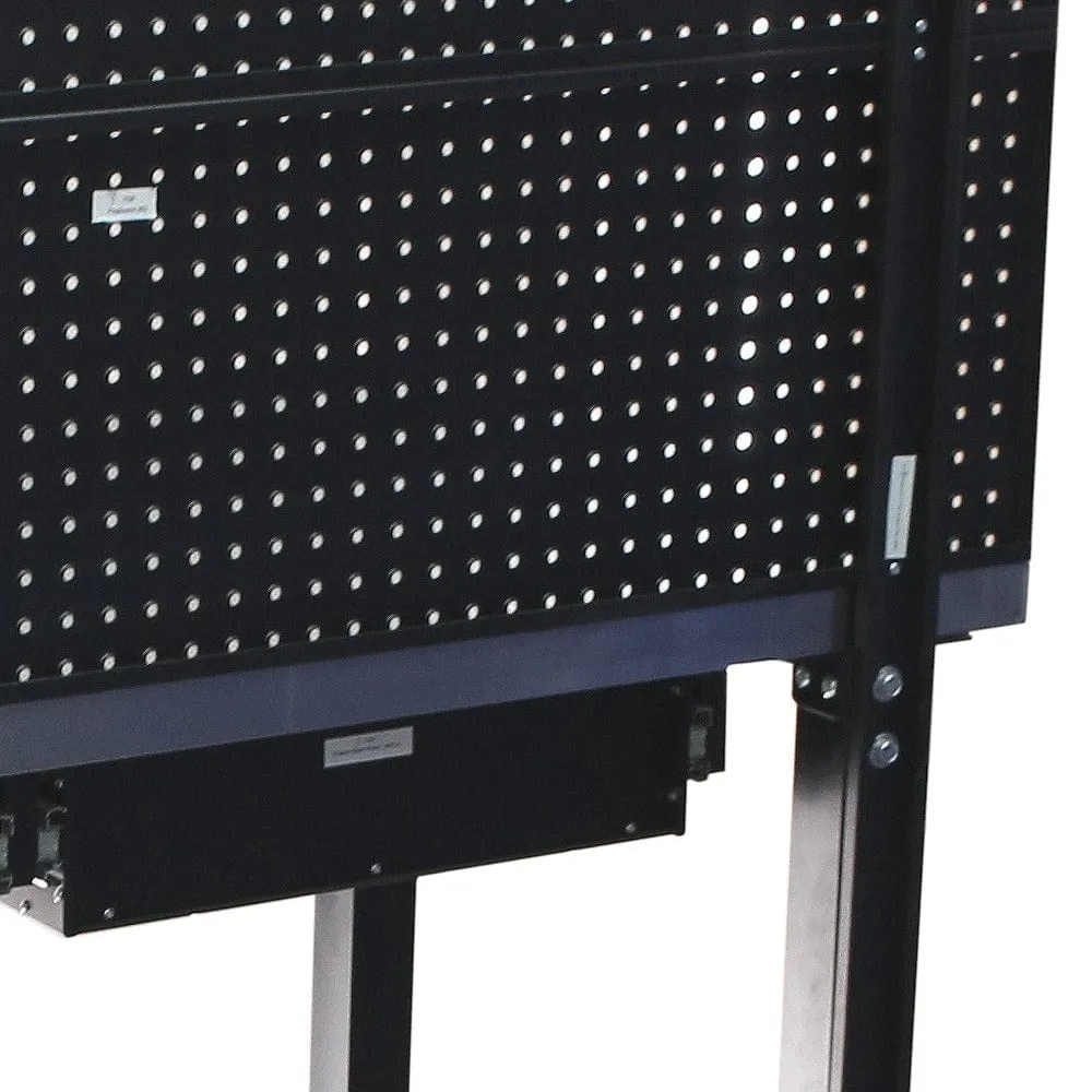 MAXIM HD 48 inch Stainless Top Workbench with Peg Board