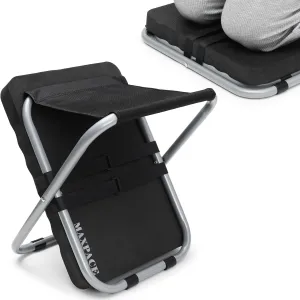 MAXPACE Garden Kneeling Pad and Foldable Gardening Stool 2 in 1, Extra Thick Soft Water-Resistant Comfortable Durable Foam Knee Pad Mat Cushion Garden Kneeler and Seat for Gardening, Mechanics, Work