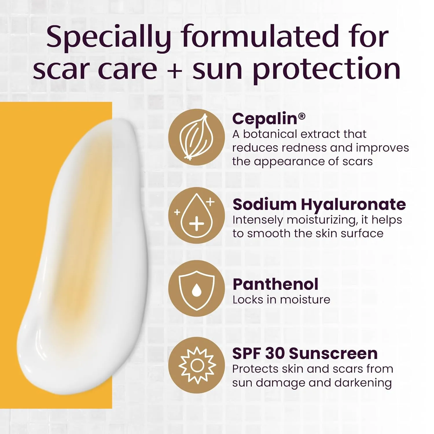 Mederma Scar Cream Plus SPF 30, Sunscreen, Protects from Sun Damage, Reduces the Appearance of Scars, 40 Grams, (2 x 20g)