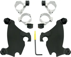 Memphis Shades Gauntlet Fairing Black Trigger-Lock Mount Kit MEB1981