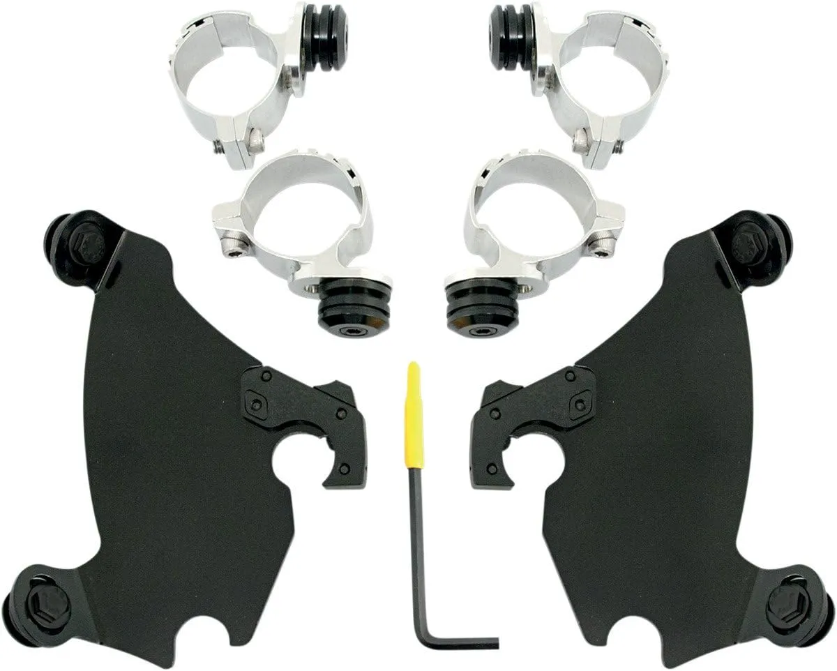 Memphis Shades Gauntlet Fairing Black Trigger-Lock Mount Kit MEB1981