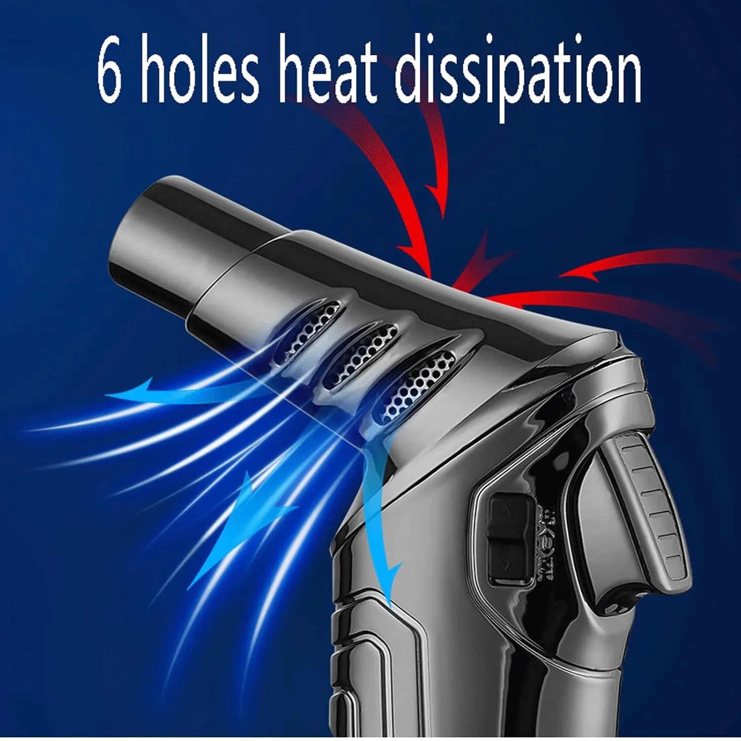 Metal Single/Triple Jet Torch Lighter, Butane Gas Filled, Safety Lock, Windproof Jet Flame, Suitable for Indoor and Outdoor use (Fuel not Included)(Gold1)
