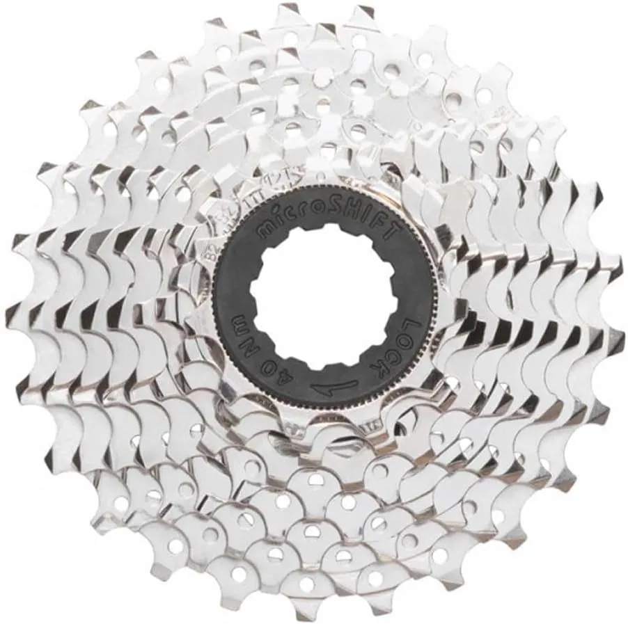 microSHIFT H09 Cassette - 9 Speed, 11-28t, Silver, Nickel Plated