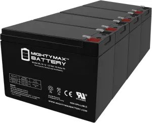 Mighty Max Battery 12V 10AH Replacement for SHOPRIDER Echo 3 SL73 Battery - 4 Pack
