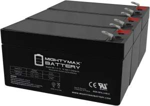 Mighty Max Battery 12V 1.3Ah Replacement Battery for Eagle Picher CF-12V1.3-3 Pack