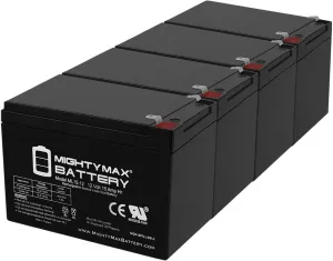 Mighty Max Battery 12V 15AH F2 Battery Replacement for Mongoose Impact - 4 Pack