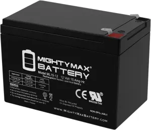 Mighty Max Battery 12V 15AH F2 Replacement Battery for Mongoose FS Pro
