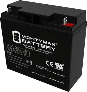 Mighty Max Battery 12V 18AH Battery Replaces Chicago Electric 38391 Jump Starter