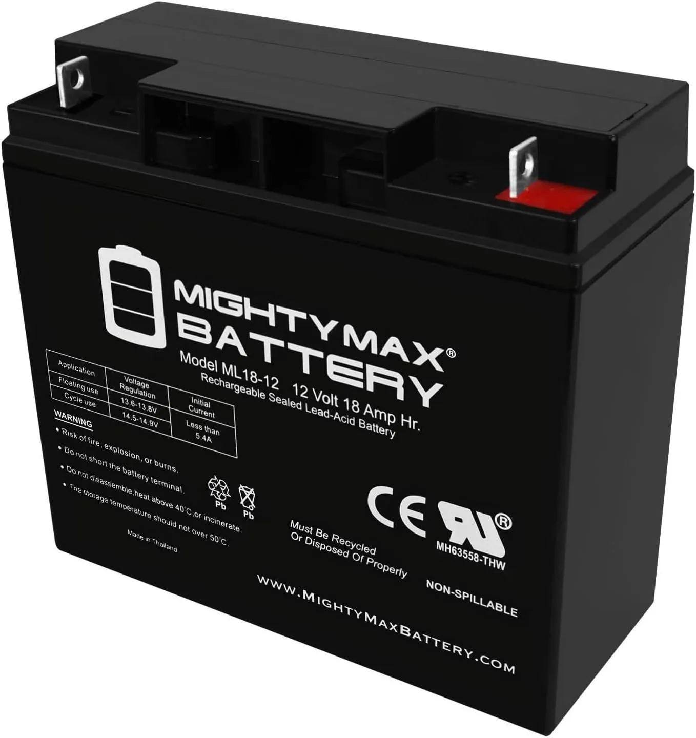 Mighty Max Battery 12V 18AH Battery Replaces Chicago Electric 38391 Jump Starter