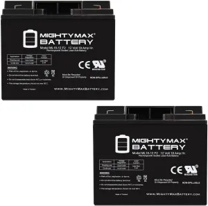 Mighty Max Battery 12V 18AH F2 SLA Replacement Battery for Simplex 2081-9275 - 2 Pack