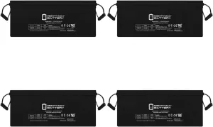Mighty Max Battery 12V 200Ah 4D Battery Replaces National Oilwell Varco Power - 4 Pack