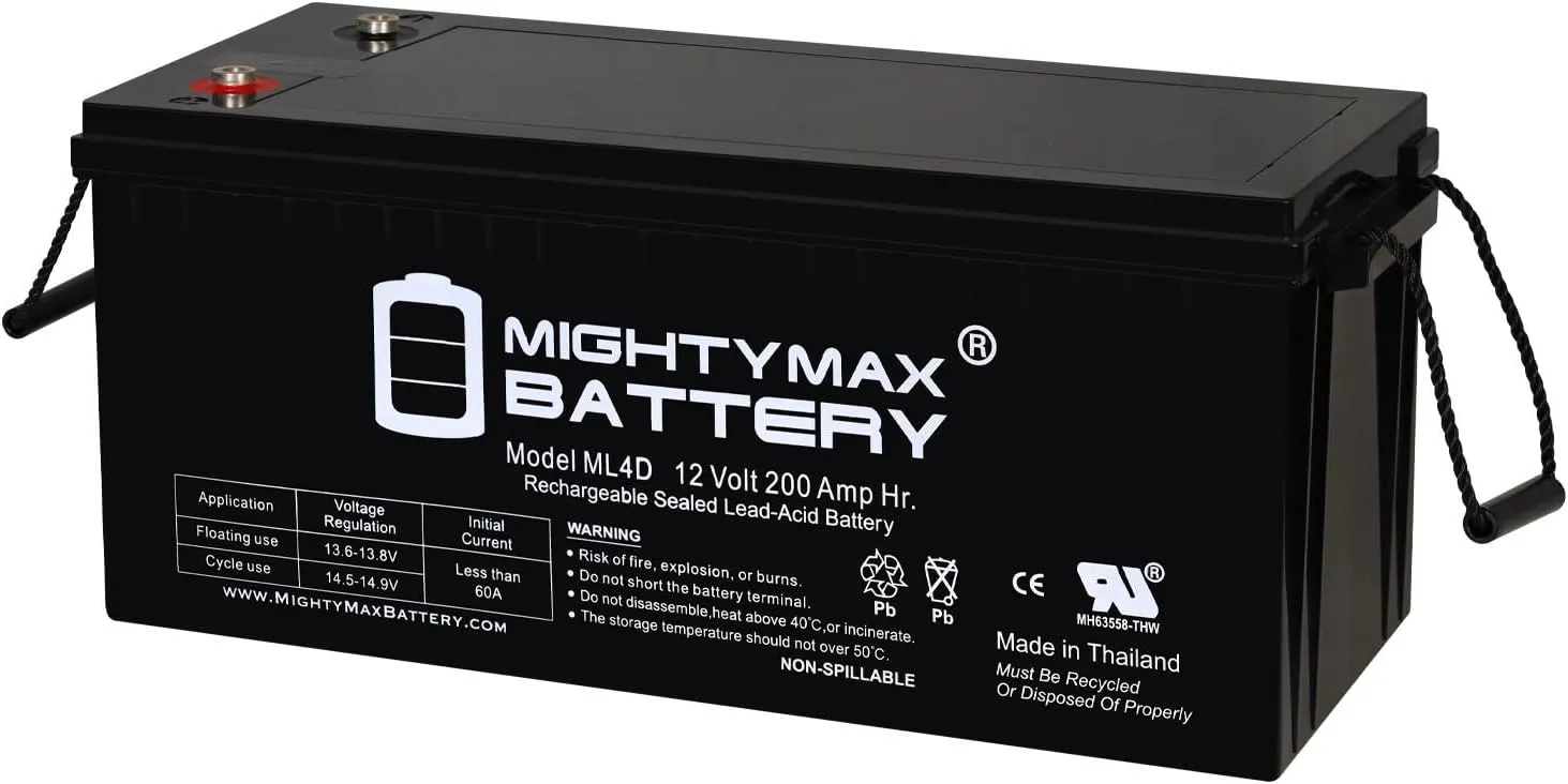 Mighty Max Battery 12V 200Ah 4D SLA Replacement Battery for National Oilwell Varco Power